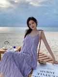 Zingj Dress Female Summer 2023 New Cake Skirt Seaside Vacation Beach Skirt Slip