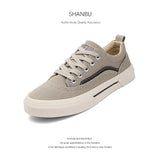 Flash-Step Autumn New Men's Shoes Korean Version Of The Trend Minimalist Casual Cloth Shoes Flat With Comfortable Board Shoes