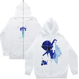 Plus Velvet Men's And Women's High Street Hoodie Trapstar Zippered Open Shirt Jacket Autumn And