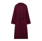 New Classic British Hair This Double Buckle Wind Coat