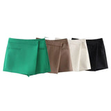 Women's Clothing INS Burst Asymmetrical Solid-Color Fashion Skirts