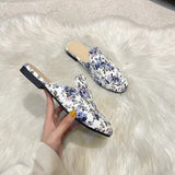 Half Slippers Women Summer Wear Muller Shoes 2022 New Flat