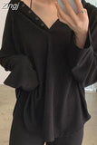 T-shirts Women M-4XL Sun-proof Loose Minimalist Daily Streetwear Ulzzang Retro Classic Spring Breathable All-match