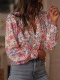 Printed T-Shirt Long Sleeve Shirt Woman 2025 Spring/Summer Temperament Long-Sleeved Elegant
