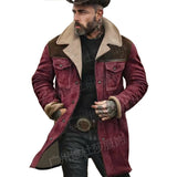 Autumn And Winter Men's Coat Velvet Jacket Multi-Pocket Zipper