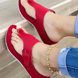 New Cool Slippers Women's 2025 Beach Clip Thick Bottom Women's Large Size Women's
