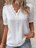 Summer New Holiday Fashion Hollow Short-Sleeved Women's