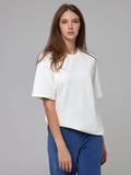 Spring Summer New Solid Color T-Shirt Women Hot Pure Cotton Short-Sleeved Top