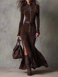 Fashion Style In Autumn And Winter 2025, Zippered And Straight-Fork