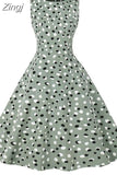Floral Print Summer Dress Women Elegant Vintage Casual O Neck A Line Midi Party Sundress Vestidos With