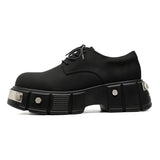 2025 New Youth Round Head British Wind Low Heel Tooling Shoes Men's Fashion Casual Fashion Shoes