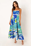 Zingj Summer New Solid Color Lace Stitching With Elegant Strapless Oversized Hem