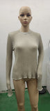 Zingj / Summer 2023 New Hot Selling Long-Sleeved Round Collar Thin Breathable Knit-Outfit
