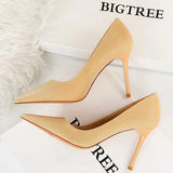 Shoes Women Pumps Gradient Color Matching Shoes High Heels Fashion Office Shoes Stiletto Heels Ladies Shoes Plus Size