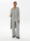 2025 New Hot Knitted Three-Piece Set Of Women's OL Style Sweater Cardigan +