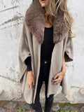 New Women's Autumn And Winter Loose Long Sleeve Big Collar Collar