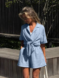 Summer Women's Wears Clip With Short Sleeve Shorts Fashion Casual Set