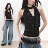 Shoulder Sling Vest Women's New Summer Folded Blouse