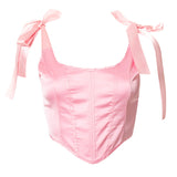 Sante-Faced Clove With Short Plastic Body Fish Bone Small Vest Babes Cute Pink