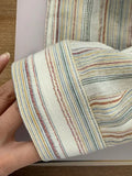 long-sleeved shirt with button placket and colorful stripe