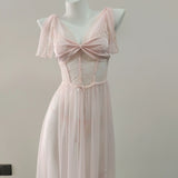 Sexy Pajamas Women's New Pure-Wane Summer Thin Lace Spring And Autumn Women's Small Breast Sling Aja Syringe