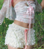 Lace Ruffled