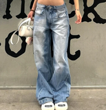 Vintage Blue Wash 90s Baggy Jeans-Outfit