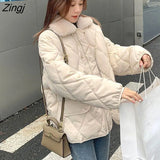 Women Loose Warm Design All-match Basic Classic Vintage Ladies Leisure Pure Simple Popular Winter Thicken Korean