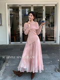 Xixi 2025 Autumn New White Standard Temperament 100 Folds High Waist Half-Dressed Dress Dress Woman