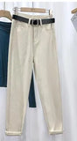 Women Harem Pants Female High Waist Jeans Casual Denim Pantalon Femme Vintage