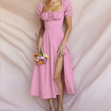 French Dress Women's Bubble Cuffs With Body-Repair Dress Dress