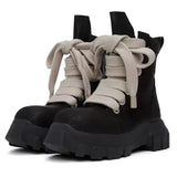 Men's Autumn And Winter Guangzhou Shoes Help The Leather Round Head Thick Sole Height Of The Leisure Shoes With Martin Boots Men's Board