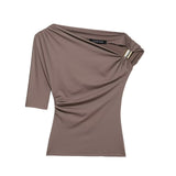 Women's ZA Explosion New Multi-Color Oblique Shoulder Design Side