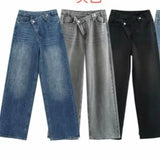 Women's INS Burst Fashion Double Trousers High-Rise