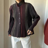 Folded Women's Line Dress Women Seven-Sleeved Small V-Neck Fashion Simple Temperament Commuting Long