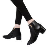 Boots Women's Slippery 2025 New Martin Boots Tips Thick And Internal Height Locomotive Boots In Good