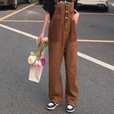 Waist Denim Straight Jumpsuits Women Strap S-5XL Streetwear Vintage Ulzzang New Summer All-match Harajuku Y2k Designed