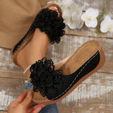 Slope And Beach Slippers Summer New Fish Mouth Flowers Comfortable Outdoor Beach Beach Shoes