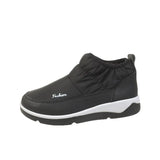 Short-Bodied Snow Boots Women's Large-Size Winter New Canvas Plus Velvet Thicken Large Size Women's Boots Cotton