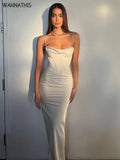 Corsets Midi Strapdress Y2K Backless Cami Women Sexy Sleeveless Summer Elegant Beachwear Chic Holiday Casual