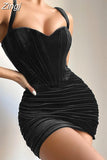 Quality Summer Velvet Bodycon Dress Women 2023 New Arrivals Lined Green Party Dress Sexy Celebrity Evening Club Night