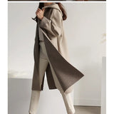 Spring And Autumn New Loose Haired Women's Coat Hooded Large-Size Coat Wish