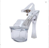 Zingj 20 Cm Autumn Nightclub Sex Female Shoes Waterproof Platform Roman Fish Mouth Lady