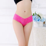 Transparent Lace Victoria Lady Low-Rise Unscredable Trousers Cotton Crotch Breathable Trousers