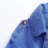 Lot Of 2025 New Loose Double-Breasted Jacket With A Belt Denim Trench