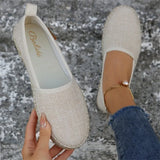 Shoes Women 2025 Autumn New Round Head Cover Comfortable Flat Bottom Large-Size Pedal Bean