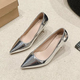 High-Heeled Women's 2025 Autumn New Light-Pointed Temperament Women's Shoes Fine Heel Single