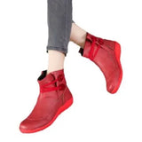 Women's Short Boots 2025 Autumn And Winter New Flat-Bottom Martin Boots English Style Low-Winding Women's Singles