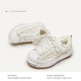 Shoes Deconstruction And Dissolution Series Of Autumn And Winter New Lace Thick-Soled High-Board Shoes Men's Fashion Shoes Men's And Women's