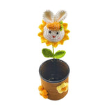 Zingj New Knitting Sunflower Pen Holder Hand Woven Wool Pen Holder Teacher's Day To Send Teachers Friends